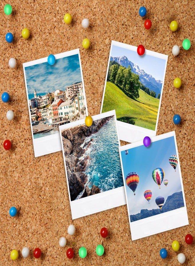 Quadafy 800-Piece Colored Map Pins - 10 Colors for DIY & Cork/ Bulletin Boards, Travel Maps - Image 3