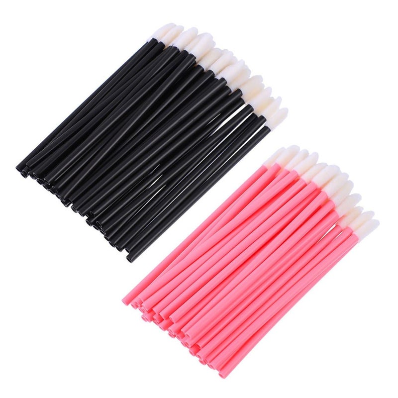 400pcs Disposable Lip Brushes and Makeup Applicator Wands, High-density Bristles Lipstick Brush Set for Travel and Daily Use, Portable Mini Lip Gloss Applicators - Image 1