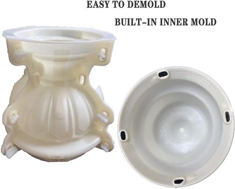 EAIVENY Planter Mold,Large Round Concrete Molds for Flower Pot Making,DIY Planter Mold for Garden Decoration (28) - Image 2