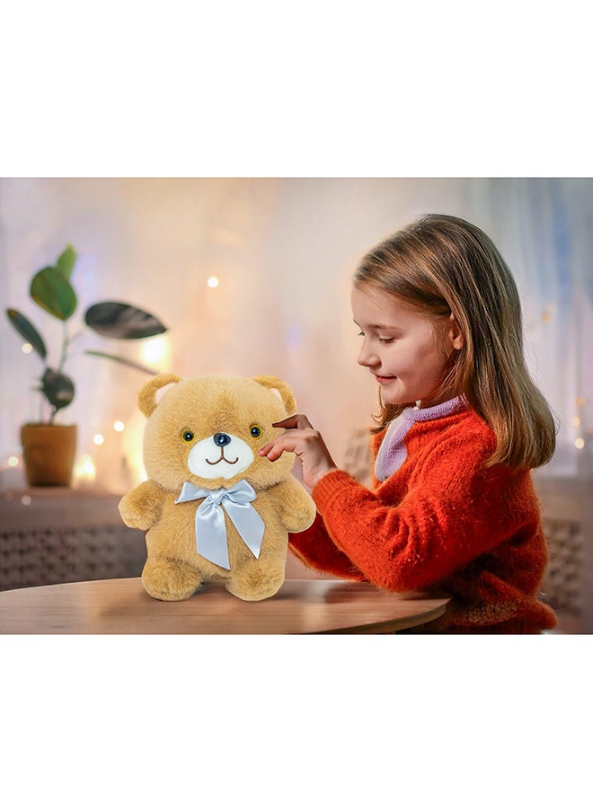 Toto Toys - Stuffed Teddy Bear Plush Toy Brown Color Size 20 cm - Image 1