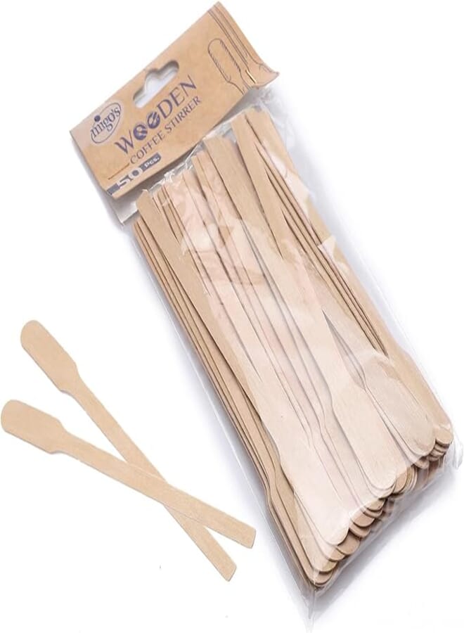 Migo Wood Coffee Stirrer 50-Piece 16 cm Size