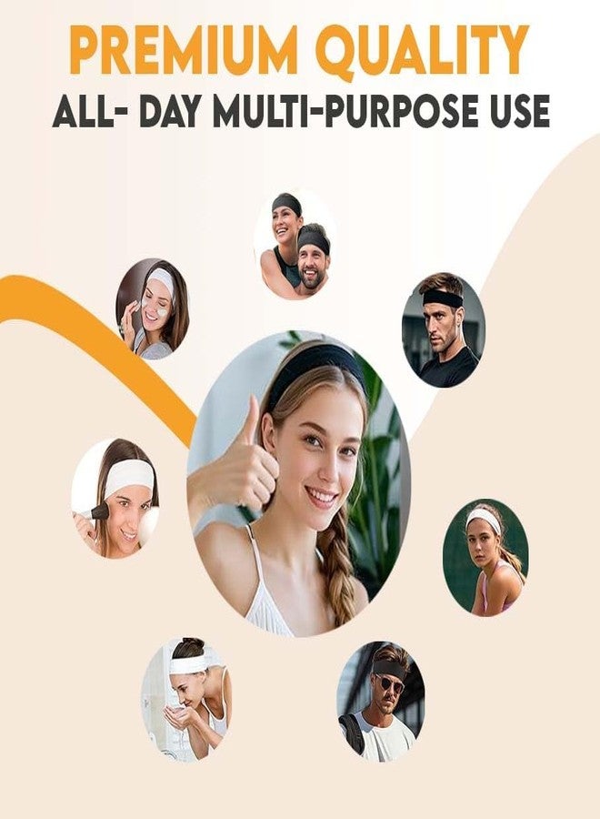 Fully Colourful Elastic Sports Headband for Men and Women (Multicolor, 15 Gram) -Set of 6 Pcs - Image 5