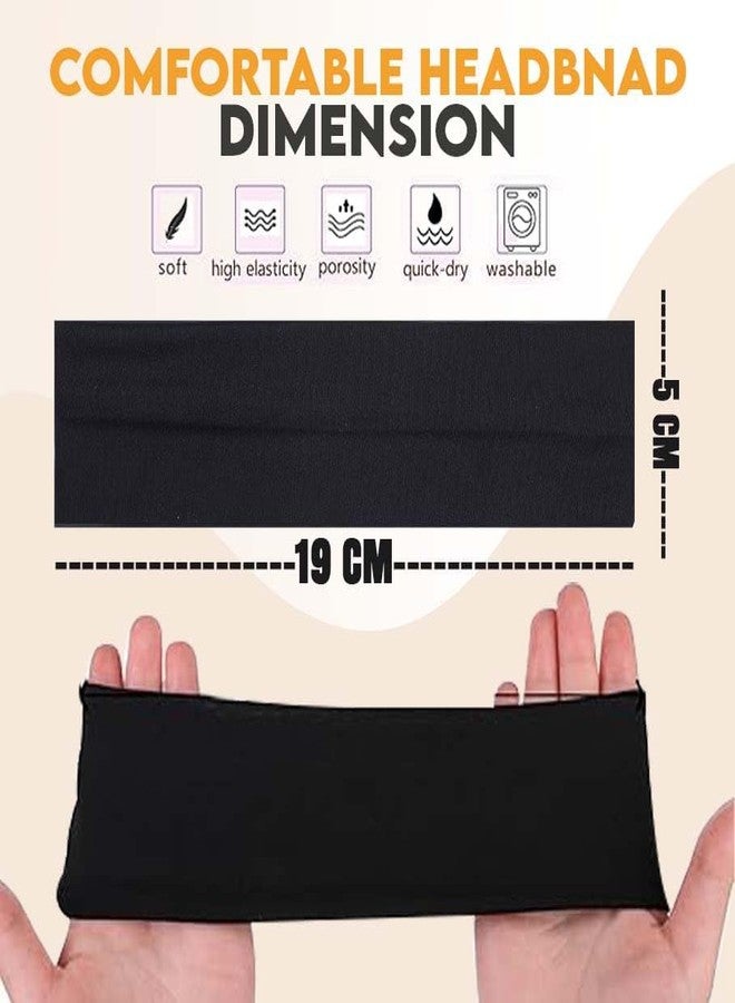 Fully Colourful Elastic Sports Headband for Men and Women (Multicolor, 15 Gram) -Set of 6 Pcs - Image 2