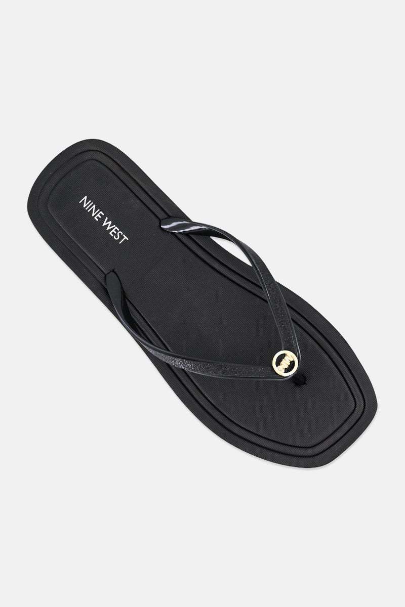 NINE WEST نعال نسائية أولارا2FX، أسود - Image 4