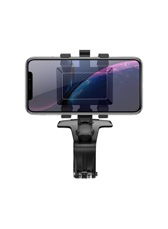General Dashboard Phone Holder for Car Clip On Car Mount 1200 Degree Rotation Adjustable Automobile Cradle Suitable for Smartphone 3 to 7 inch  - Image 2