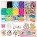 Rainbow Loom 2400 Bands 1000 Beads AutoLoom Rainbow Bliss Kit with AutoLoom Finger Loom DIY Braid Bead Bracelet Jewelry Making Set for Kids 7 - Image 3