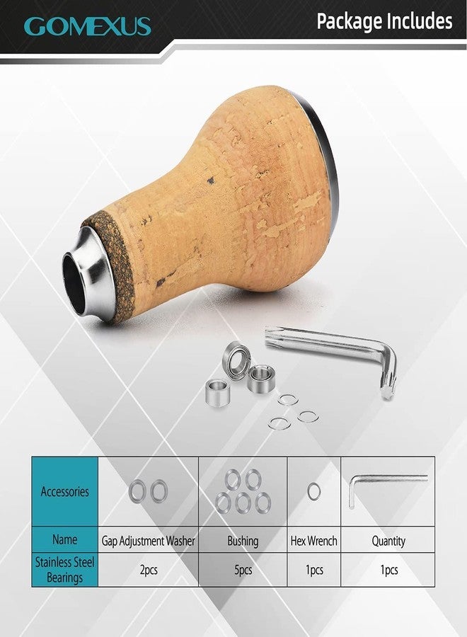 GOMEXUS Power Knob Compatible for Shimano Stradic Tranx Curado SLX Daiwa Tatula Fuego Spinning Baitcasting Reel 27mm Cork - Image 4