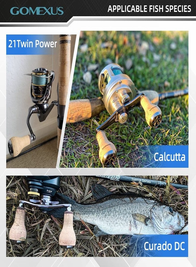 GOMEXUS Power Knob Compatible for Shimano Stradic Tranx Curado SLX Daiwa Tatula Fuego Spinning Baitcasting Reel 27mm Cork - Image 2