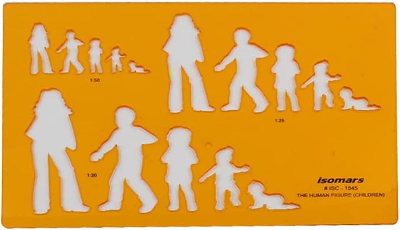 isc1845 - Human figure drawing template - ISO Mars model