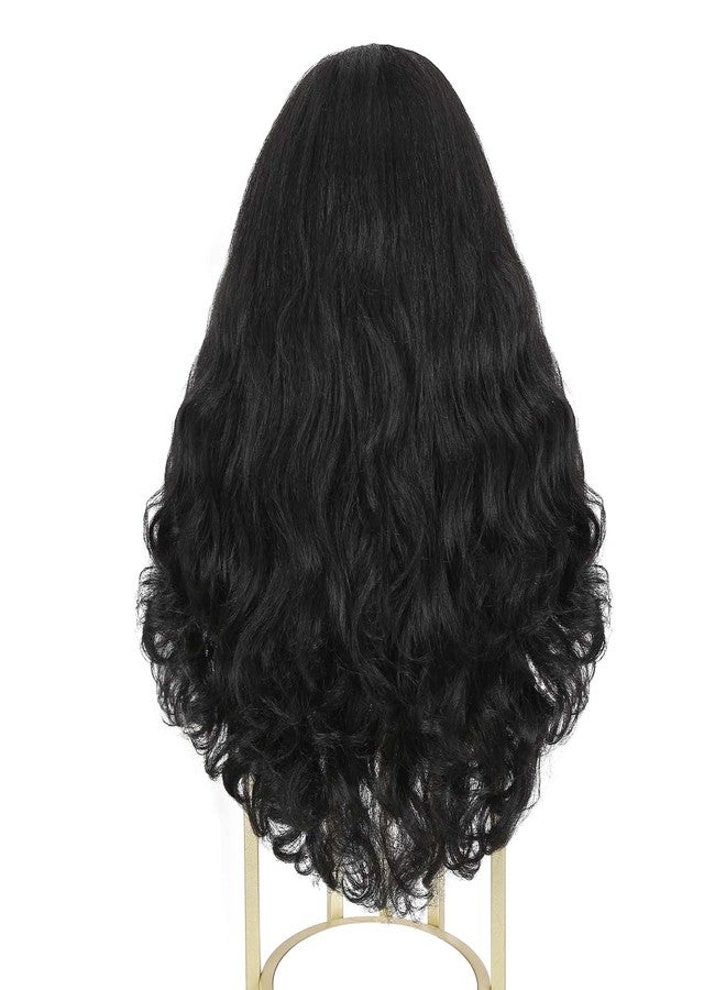 Quantum Love Yaki Curly Headband Wigs for Black Women Kinky Straight Black Headband Curly Ends 26inch Synthetic Wear and Go Glueless half Wig with Headbands Attached - Image 4