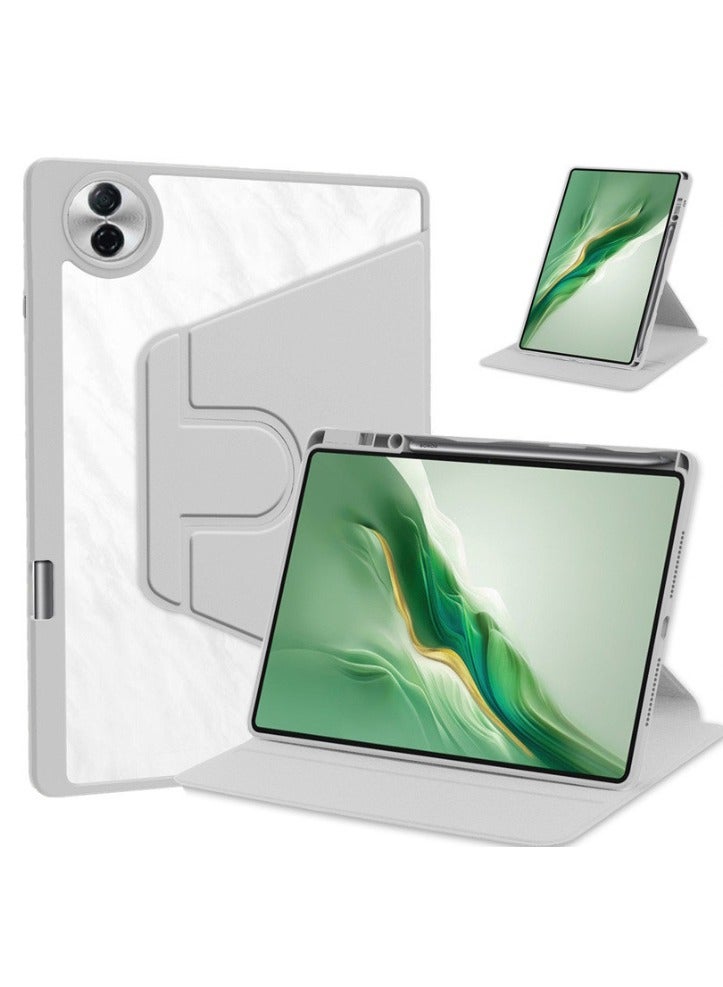 إغرين99 لـHUAWEI MatePad Pro 12.2 （2024 / 2025） غطاء القضية ، القضية الوقائية للجهاز اللوحي ، تصميم الدوار 360 درجة من الاكريليك ، الاستيقاظ / النوم التلقائي ، الجلد الناعم ، الرمادي - Image 1