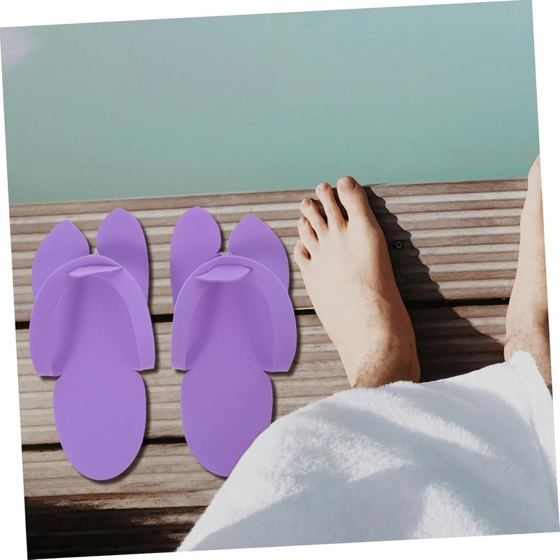 48pairs Disposable Slippers for Pedicure Guests Eva -flops for Salon and Home Use Comfortable Spa Slippers Practical Footwear for Beach Parties and Travel - Image 3