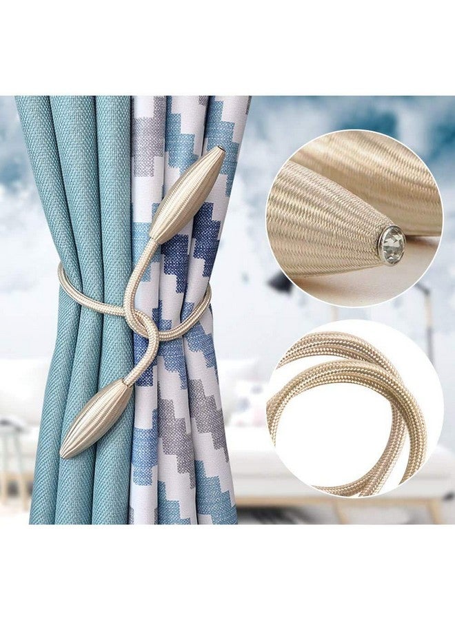 Home-Cloud Home Cloud Curtain Holder Tieback/Alloy Curtain Tieback/Drape Tie Backs, Decorative Unique Design 2 Pcs(Light )(Foldable;Light Weight) - Image 1