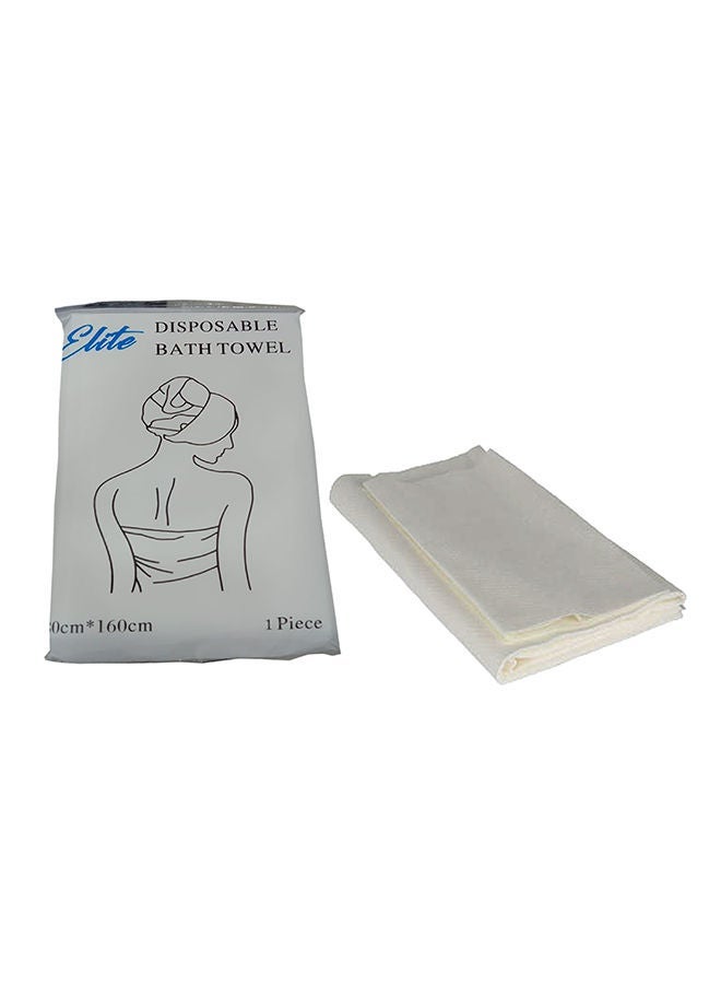 Premium Super Absorbent Disposable Bath Towel (25 piece) White 80x160cm