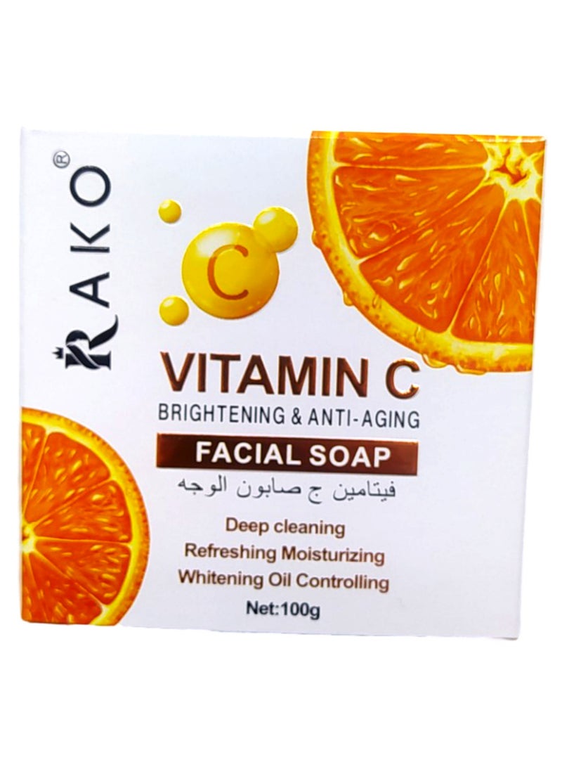 RAKO Deep Cleansing and Whitening Soap with Vitamin C- 100 gm