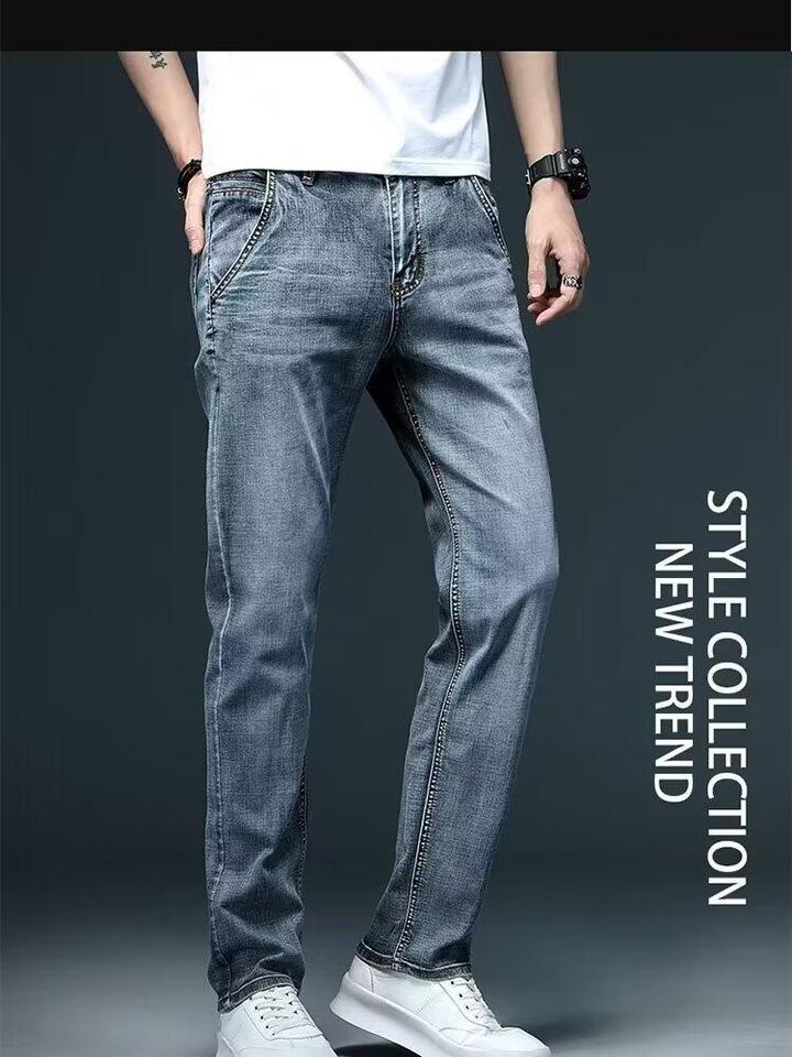Unisex Classic Denim Jeans Loose Fit Daily Outdoor Wear - Image 2
