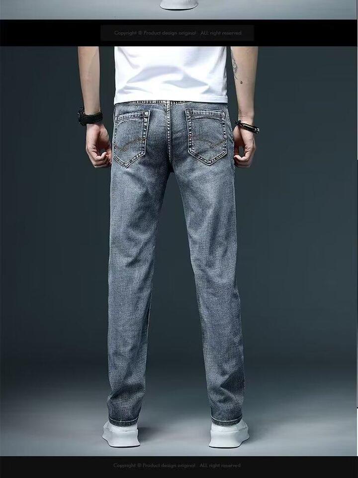 Unisex Classic Denim Jeans Loose Fit Daily Outdoor Wear - Image 3