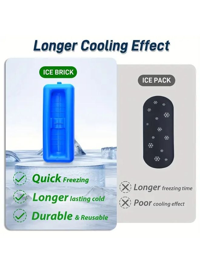 Blue Portable Insulin Cooler Case With Ice Brick 6 8hr Cooling 10hr Warmth Travel Bag - Image 3