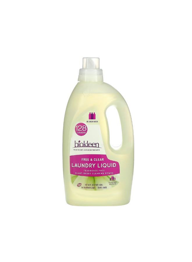 Biokleen - Laundry Liquid Free  Clear Fragrance Free 64 fl oz 1.89 L - Image 1
