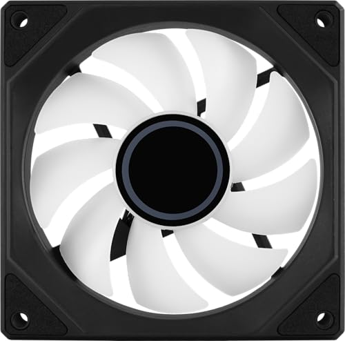 AeroCool Phantom M-3 Infinity Mirror ARGB Fan for PC Case, 120mm, PWM 500-1800 RPM, Hydraulic Bearing, Eight Shock-Absorbing Pads, Liquid and Air Cooler, Black - Image 2
