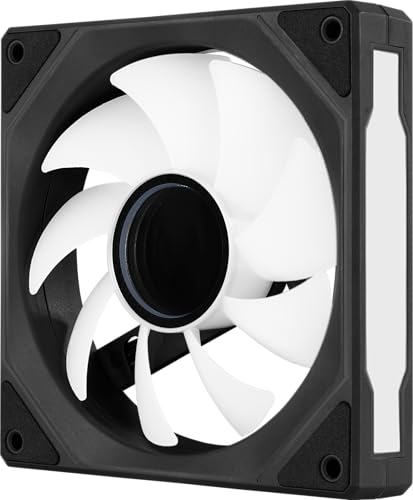 AeroCool Phantom M-3 Infinity Mirror ARGB Fan for PC Case, 120mm, PWM 500-1800 RPM, Hydraulic Bearing, Eight Shock-Absorbing Pads, Liquid and Air Cooler, Black - Image 4