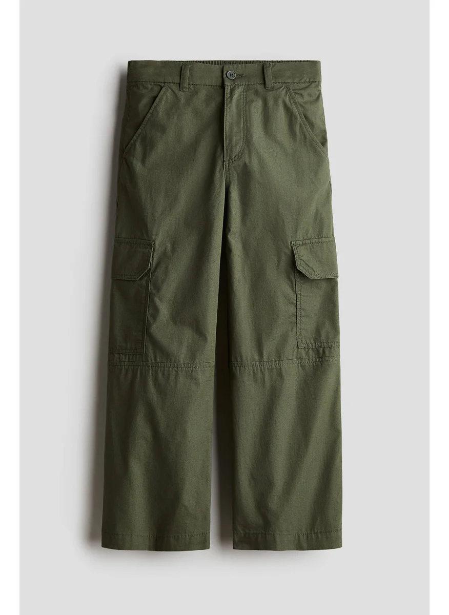 H&M Wide Cargo Trousers