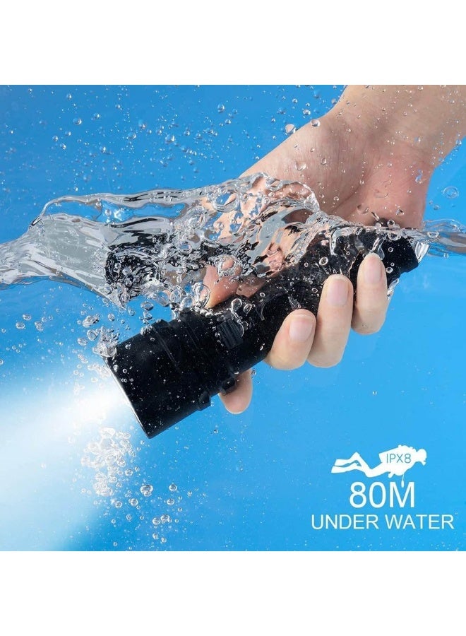 Arabest High Power Diving Flashlight IP68 Highest Rating Professional Diving Light Powered by Battery With Hand Rope - Image 3