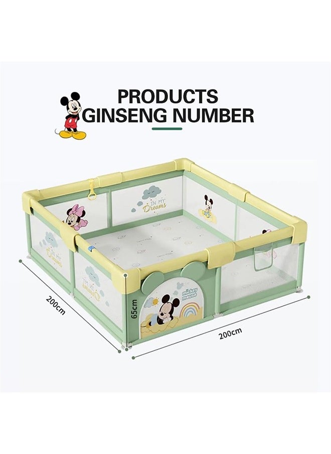 0TO1 TECH Extra Large Play Yard With Gate Sturdy Safety Baby Playpen, 200 X 180 CM  - Image 3
