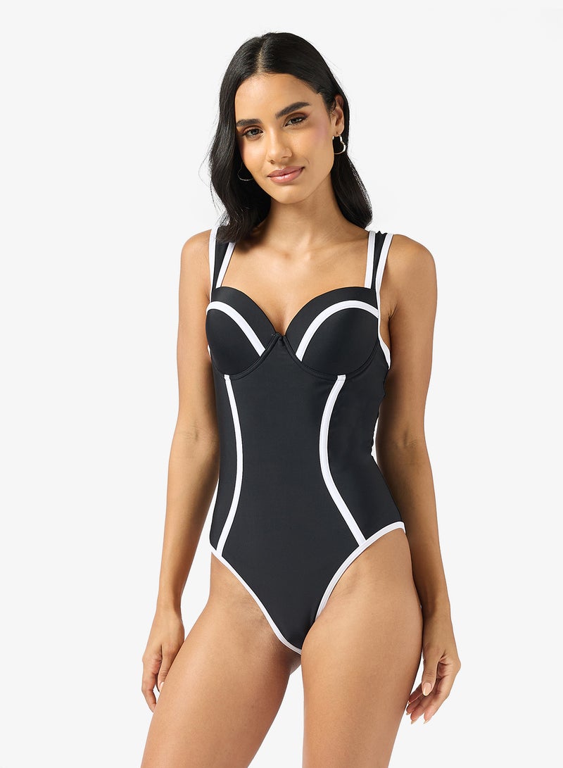 ELLA Swimsuit With Contrast Trim - Image 4