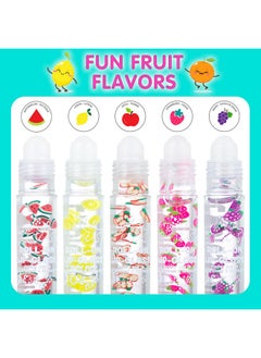 Expressions Expressions 10pc Roll On Lip Gloss Set with Carrying Case, 10-Pack Glossy Lip Makeup - Assorted Fruity Flavors, Non Toxic, Kid Friendly, Party Gift, Best Friends  - Image 4