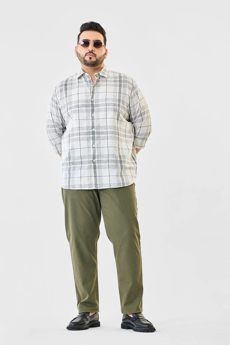 SNITCH Regular Fit Stretch Plus Size Trousers