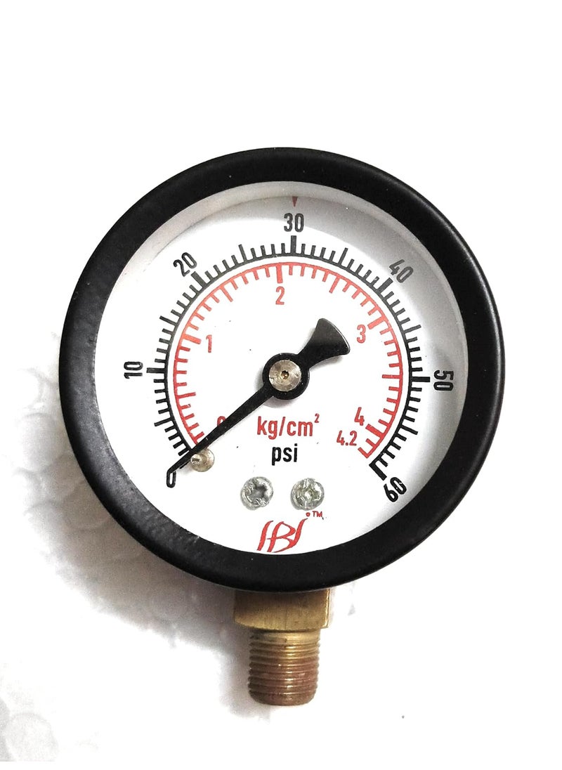 SMART INDIA 60psi 4 kg Pressure Gauge Specially Used Coffee Machine compressors  - Image 1