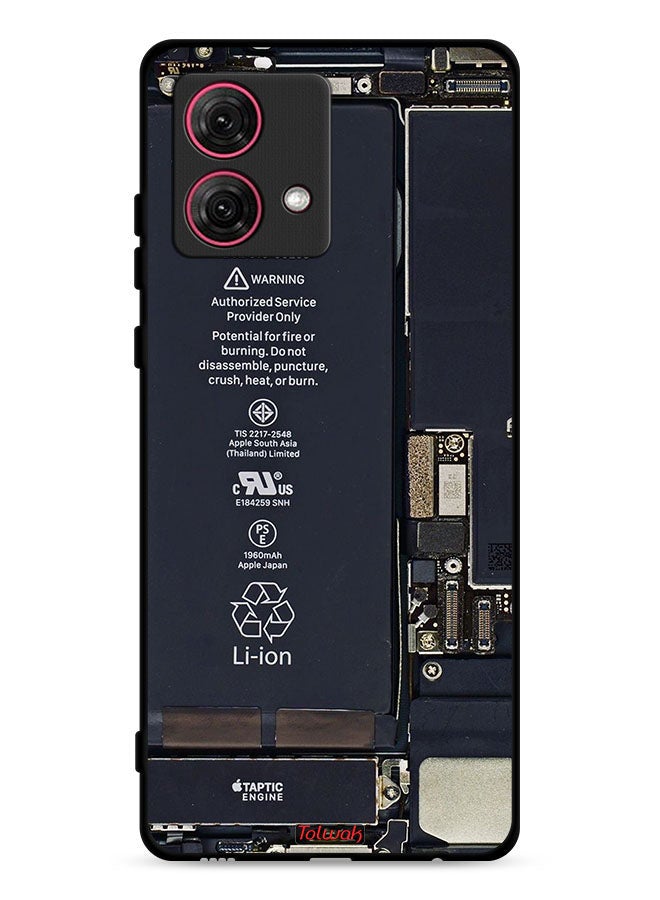 Tolwak غطاء حماية لهاتف موتورولا موتو G84 5G بنمط دائرة كهربائية - Image 1