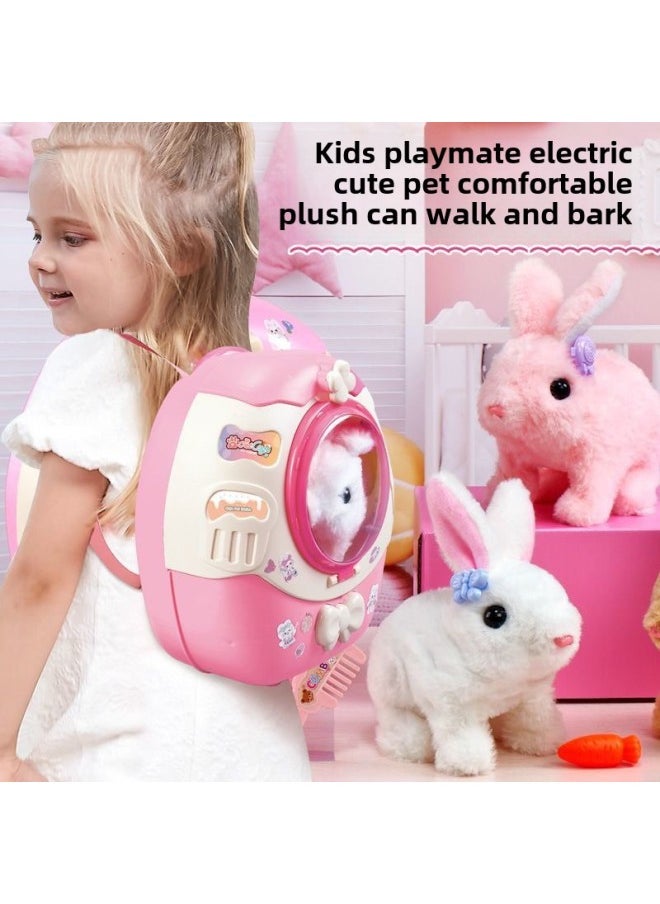Super Sheng Electric Children's Plush Rabbit Toy Calling Walking Puppy Kitten Trolley Box Cute Gift-Color:(brown Teddy) Puppy Cute Pet Trolley-Specifications:Battery Screwdriver  - Image 4