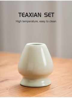 EZGOZ 7-Pieces Matcha Tea Set, Traditional Japanese Handmade Matcha Whisk Kit, Perfect for Tea Ceremony, Gift Giving, and Daily Relaxation-Green  - Image 5
