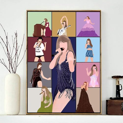 HASTHIP® DIY Diamond Painting Kit, Fashion Outline Diamond Painting Kit Diamond Painting Wall Decor DIY Diamond Painting Kit Art DIY Diamond Painting Wall Decor Gift, 11.8x15.7 Inches - Image 2