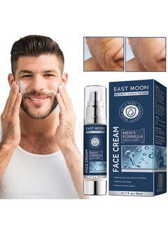 East Moon Face Cream - 6 In 1 Mens Face Moisturizer For Under Eye Bags, Moisturizing Face Cream For Men, Nourishing Skin And Wrinkles Face Cream For Dark Spots, Fine Lines, Crows Feet Eye 50ML  - Image 1