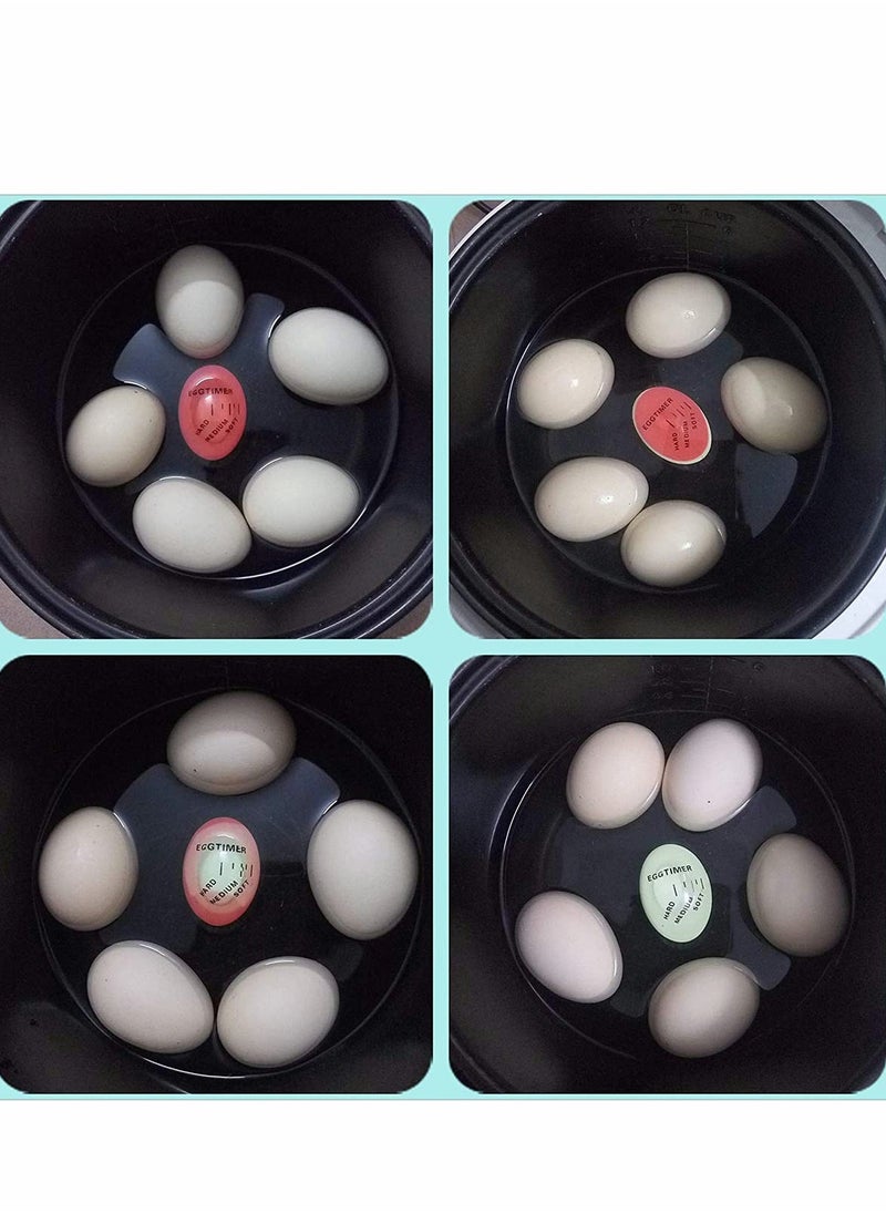 Excefore - Eggs Timer Egg Boil Cooked Egg Timer, Most Innovative Color Changing Timer, Soft Boiled Eggs are Exactly as You Like Them, Kitchen Eco-Friendly Resin Eggs Timer Red - Image 1