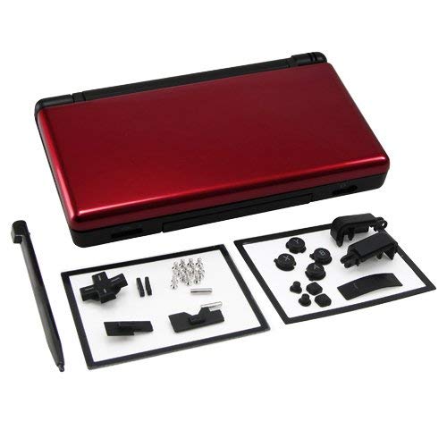OSTENT Full Repair Parts Replacement Housing Shell Case Kit for Nintendo DS Lite NDSL Color Red and Black - Image 3