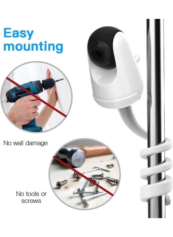 TIUIHU Baby Monitor Crib Mount for Hipp Baby Monitor Mount for Toddler - Twist Versatile Mounting Kit for VAVAHiPP Baby Monitor  - Image 2