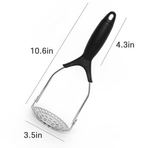 DIVOX Stainless Steel Potato Masher & Ricer – Heavy Duty Manual Press with Non-Slip Handle, Foldable Design – for Mashed Potatoes, Vegetables, Fruits, Beans, Baby Food & More (1 Pcs) - Image 2