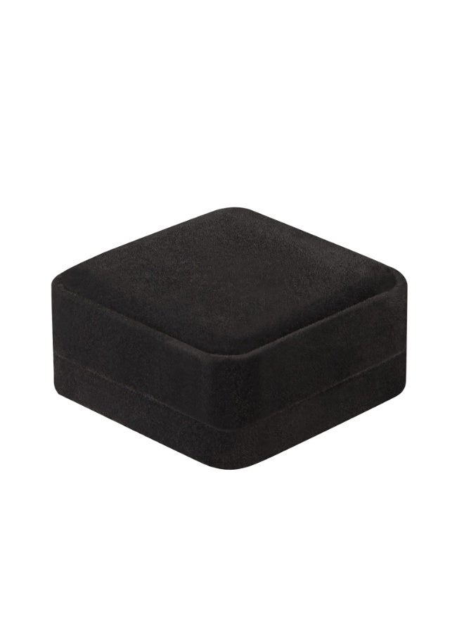 2-Pack Black Velvet Bracelet Bangle Gift Box, 3.6x3.6x1.6 Inch Jewelry Display Storage Case - Image 4