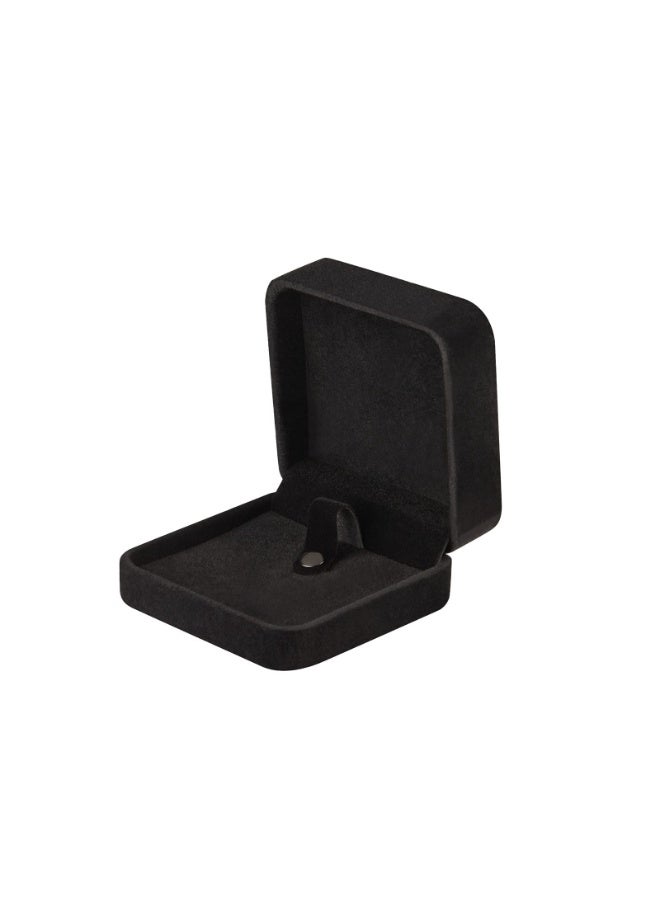 2-Pack Black Velvet Bracelet Bangle Gift Box, 3.6x3.6x1.6 Inch Jewelry Display Storage Case - Image 2