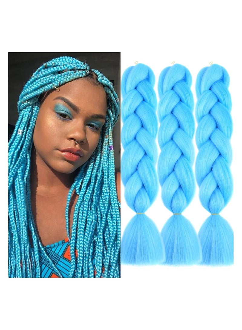 إستيل وصلات شعر ضفائر أفريقية، وصلات شعر ضفائر كروشيه، شعر ضفائر صناعي عالي الحرارة، ألياف صناعية، شعر ضفائر ياكي جامبو (اللون 2513) - Image 1