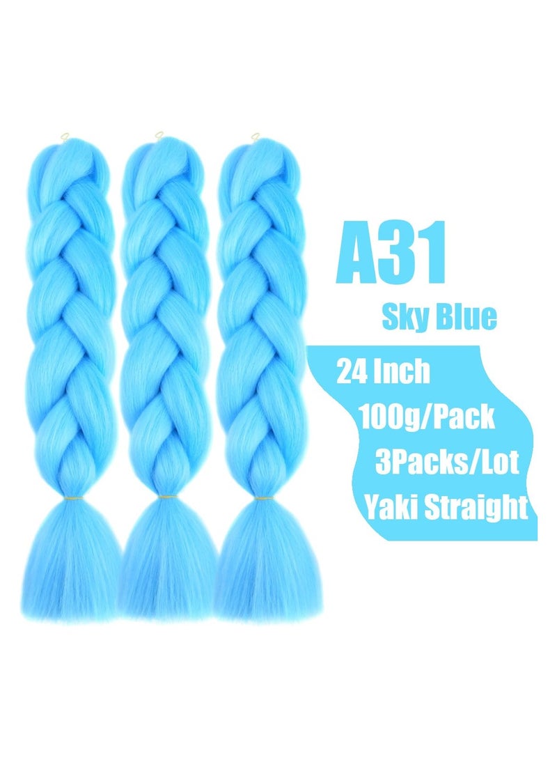 إستيل وصلات شعر ضفائر أفريقية، وصلات شعر ضفائر كروشيه، شعر ضفائر صناعي عالي الحرارة، ألياف صناعية، شعر ضفائر ياكي جامبو (اللون 2513) - Image 2