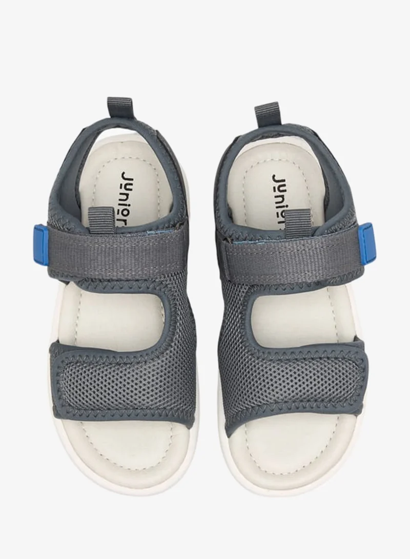 JUNIORS Boys Textured Floaters With Hook And Loop Closure