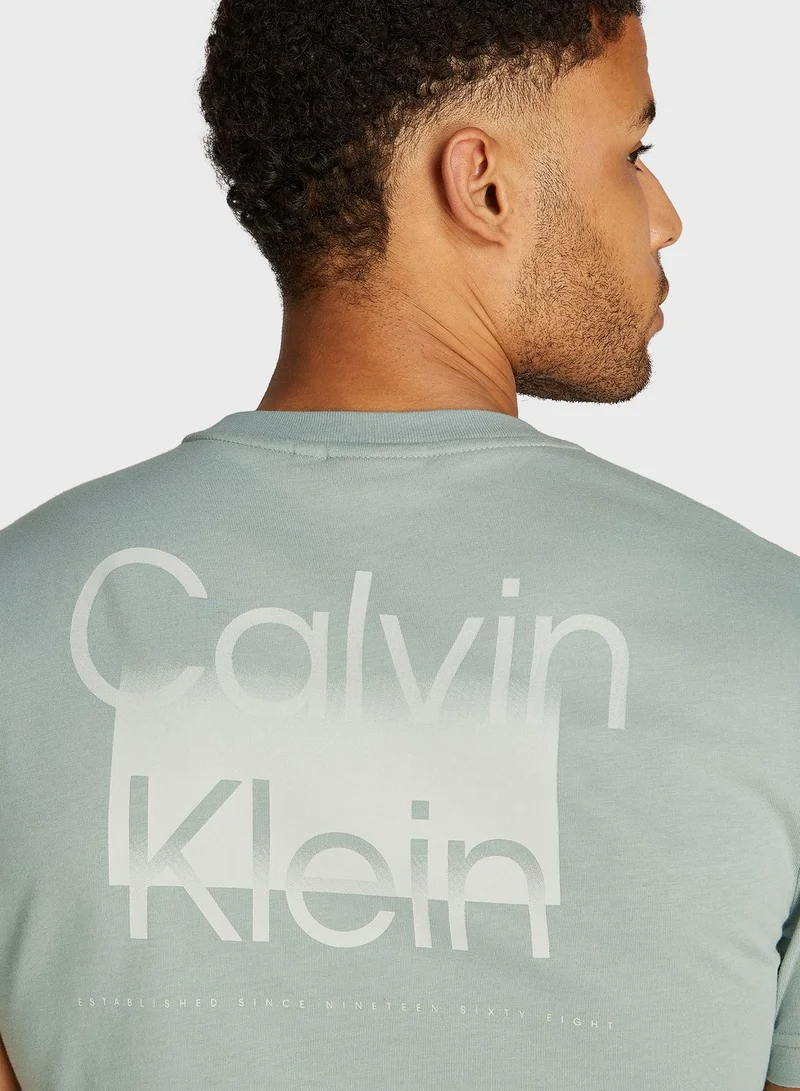 CALVIN KLEIN Logo Crew Neck T-Shirt