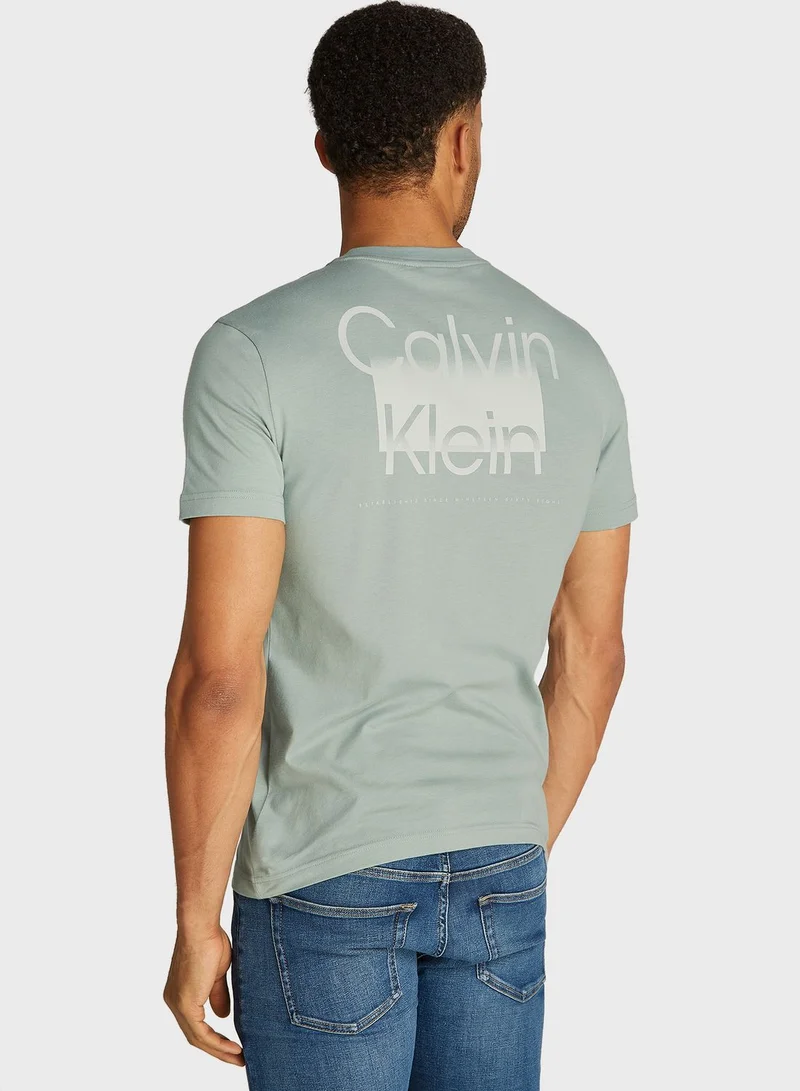 CALVIN KLEIN Logo Crew Neck T-Shirt