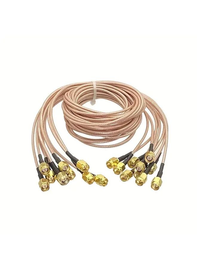 كابل RG316 SMA ذكر إلى ذكر محوري عالي التردد طوله 15 سم (5.9 بوصة) مصنوع من سبكة النحاس عالية الجودة - Image 2