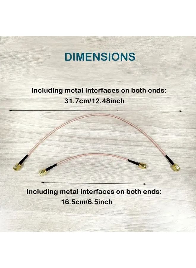 كابل RG316 SMA ذكر إلى ذكر محوري عالي التردد طوله 15 سم (5.9 بوصة) مصنوع من سبكة النحاس عالية الجودة - Image 3